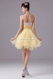 Daffodil Strapless Sequins Baby Doll Cocktail Dress1