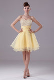 Daffodil Strapless Sequined Baby Doll Party Dress