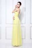 Daffodil Sweetheart Floor Length Long Evening Prom Dress