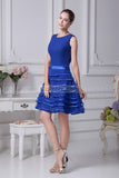 Royal Blue Scoop Fit And Flare A-line Prom Dress