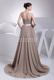 Strapless Princess A-line Long Bridesmaid Prom Dress