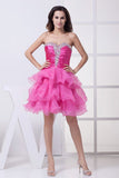 Fuchsia Strapless Princess Fit And Flare Prom Bridesmaid Dress Dresses